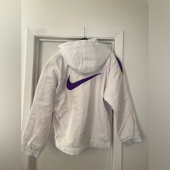 NWT $350.00 Nike Womens Ambush LA Lakers Hooded Jacket White Size MEDIUM - Picture 2 of 6